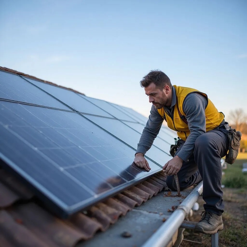 Solar PV & Energy Storage Setup