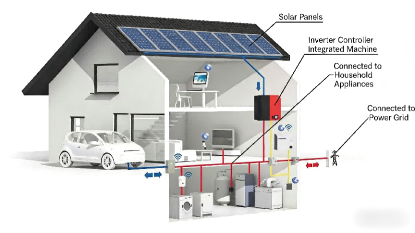 澳洲住宅光伏储能充电组合场景图