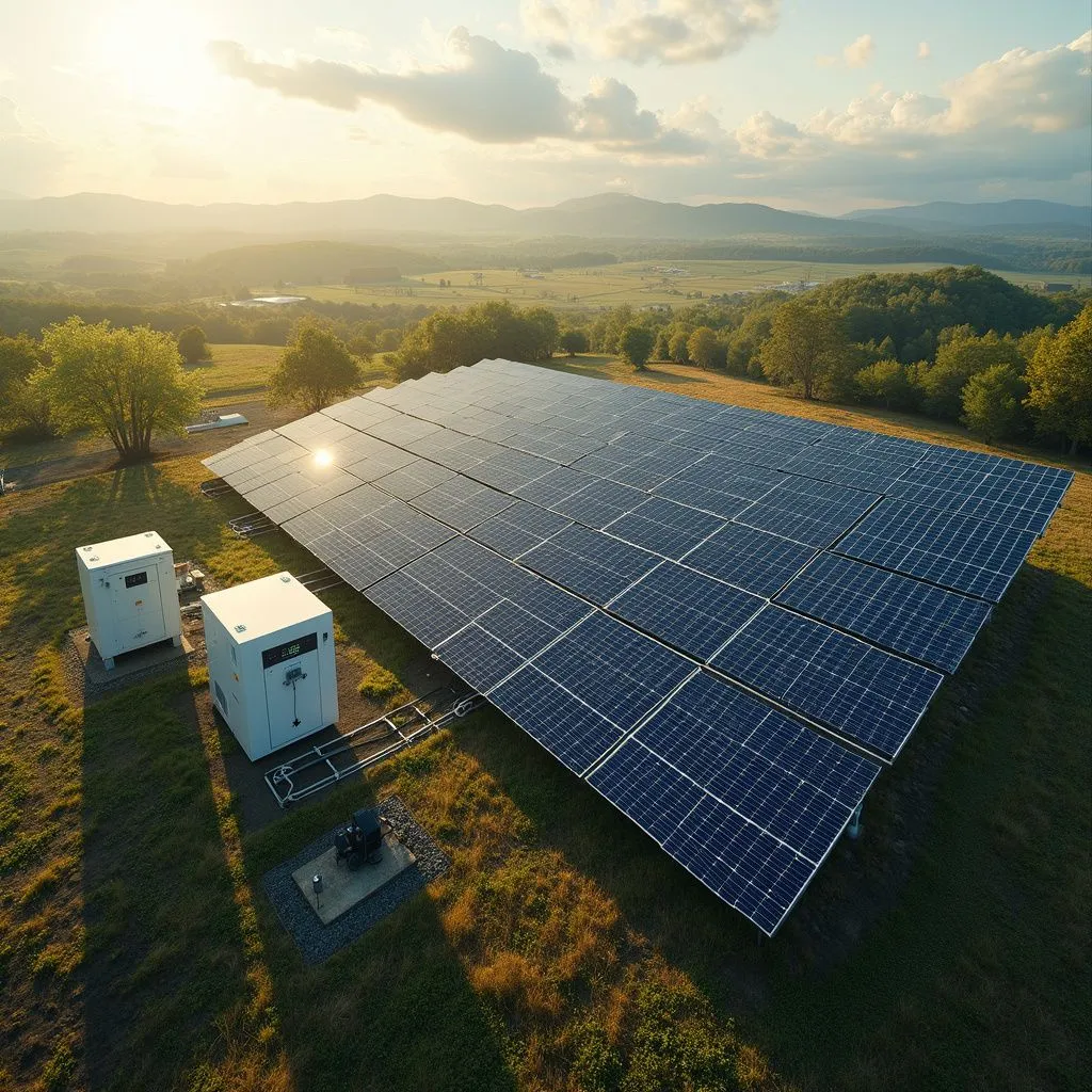 Solar Panels in Field